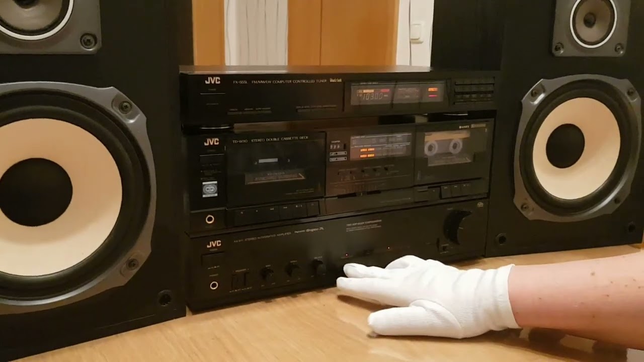 JVC AX-211, JVC FX-555L, JVC SP-X440, JVC TD-W110 - YouTube