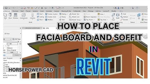 Revit tutorial: How to place Facia board and Soffit in Revit #ai #revit  @horsepowercad