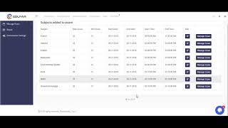 Exam report card generation