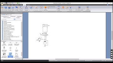 Building Hydraulic Circuit In Automation Studio Drag and drop