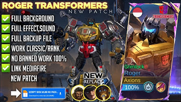 Update Script Skin Roger Transformers Grimlock no Password, Full Effect & Voice
