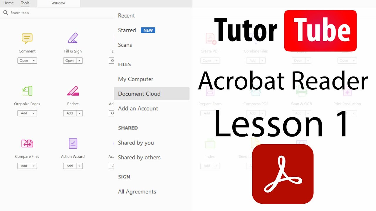 Adobe Acrobat Reader Tutorial   Lesson 1   Interface