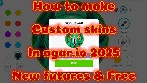 AGAR.IO CUSTOM SKIN TUTORIAL 2025 BEST MOD❤️😍