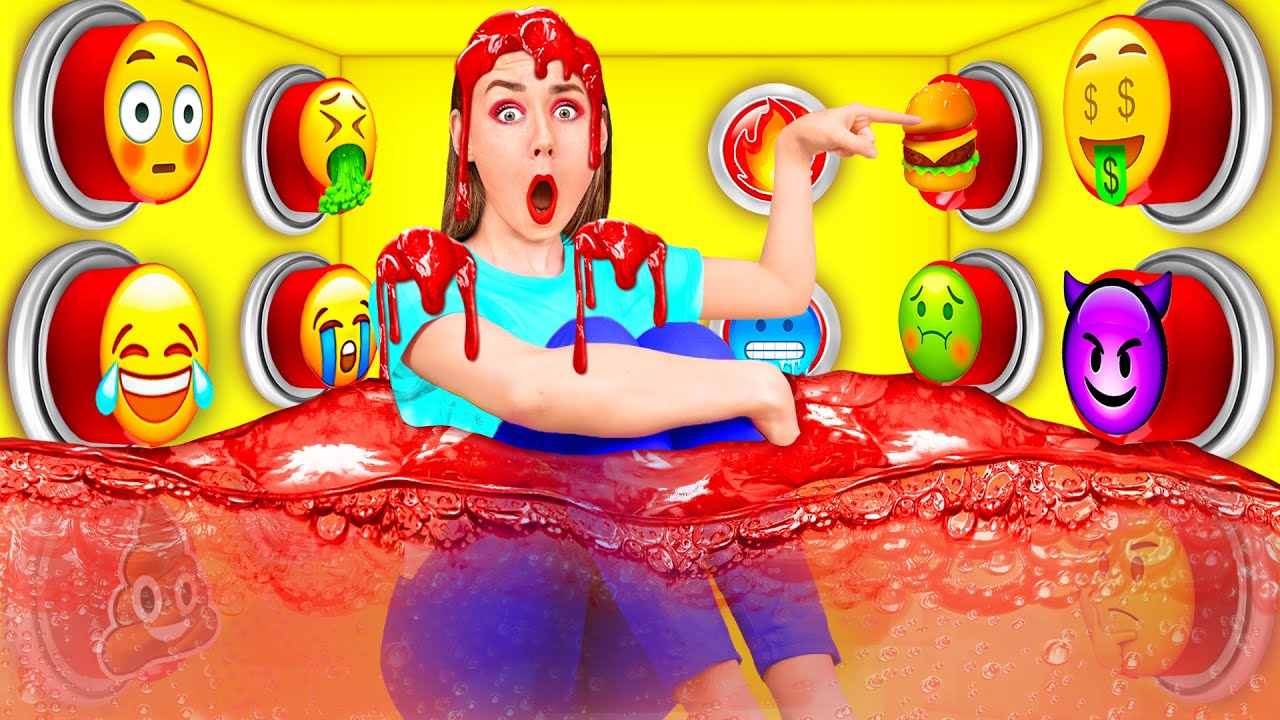 1000 Загадочных Кнопок и Только Одна Тебя Спасет | Крутые Творческие Лайфхаки BooBoom Challenge