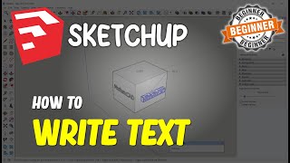 Sketchup How To Write Text