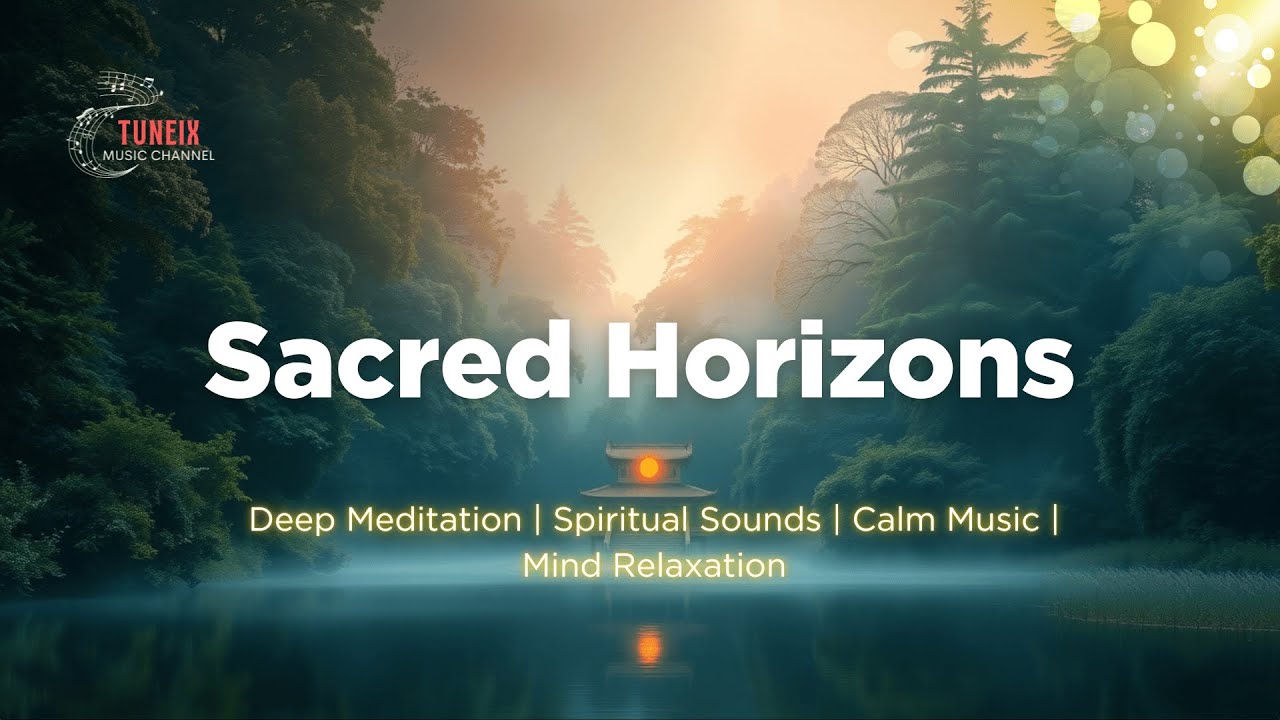 Sacred Horizons | Deep Ambient Flute Meditation 🌿 Ethereal Sitar & Nature Sounds | Relaxing Music ✨