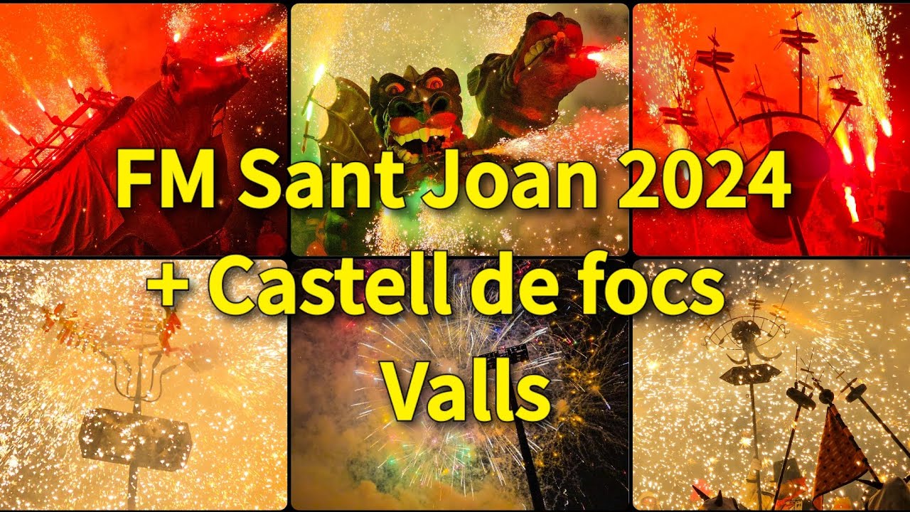 Correfoc FM Sant Joan + Castell de focs 2024, Valls