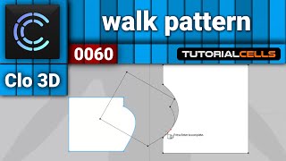 0060. walk pattern tool in clo3D