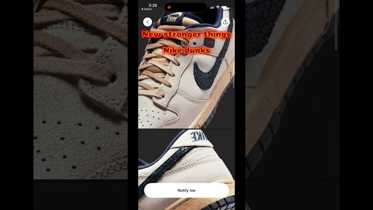 Stranger things Nike dunks