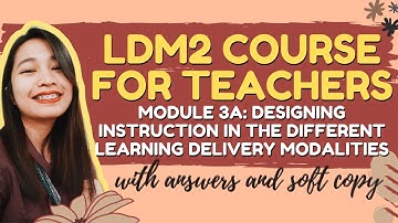 LDM2 MODULE 3A with COMPLETE Answers and Template