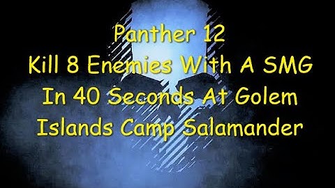 Ghost Recon Breakpoint : Panther Rank 12 : 8 Kills With A SMG In 40 Seconds At Camp Salamander *NEW*