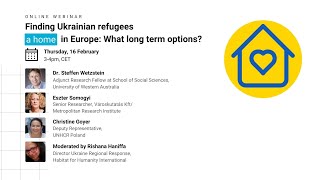 Finding Ukrainian Refugees A Home In Europe What Long Term Options online Webinar