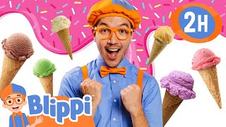 Blippi's Favourite Flavour is Mint Choc Chip! 🍦 | Blippi | Preschool Learning | Moonbug Tiny TV