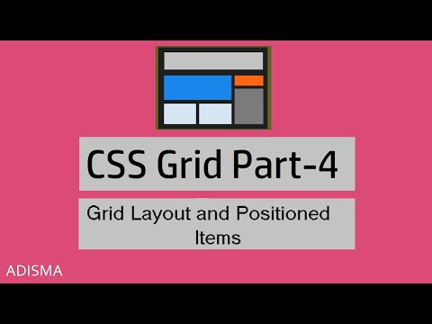CSS Grid Layout and positioned items | Tutorial For Beginners in Hindi  | Adisma