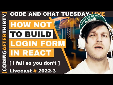 How to create a login form with React? [ Building best web development projects for portfolio live ]