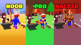 Hyper Knight Gameplay - NOOB vs PRO vs HACKER (iOS/Android) screenshot 2