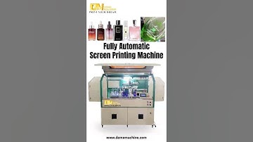 Irregular Skin Care Glass Bottle Fully Automatic Screen Printing Machine | DEMA Machine  #packaging
