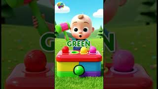 3D Cartoons Learn Colors with Soccer Balls ⚽🌈 | Red Pink Yellow Green #shorts