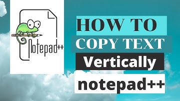 How to cut or copy text vertically in notepad++ | copy only one column in notepad++