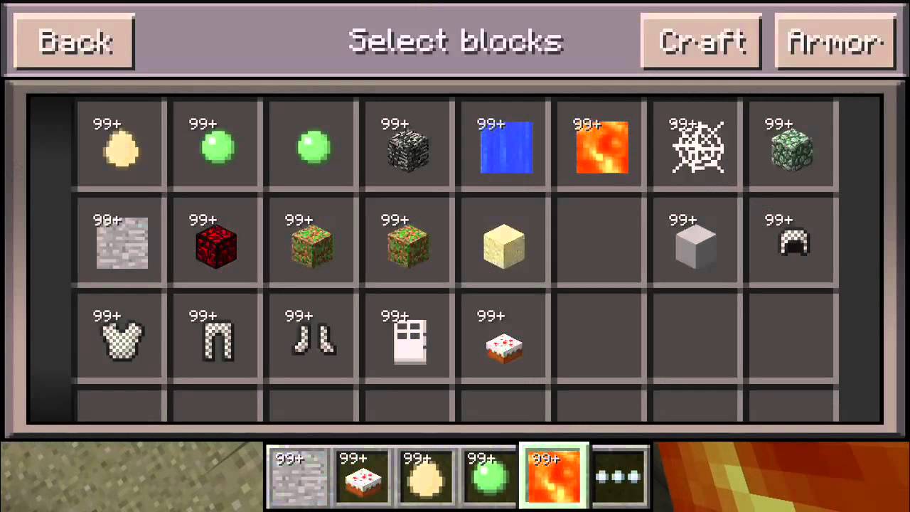 Hidden items and blocks in Minecraft pe - YouTube