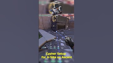 Cypher Setup for A-Site on Ascent #valorant #reels #viralvideo #shortsfeed #funny #explore #shorts