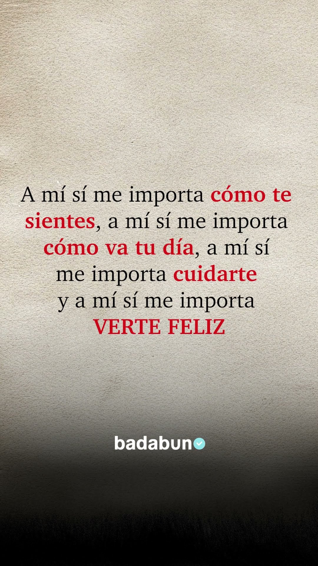 Yo sí quiero verte feliz ❤️