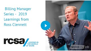 Billing Manager Series - 2019 Learnings from Ross Clennett FRCSA
