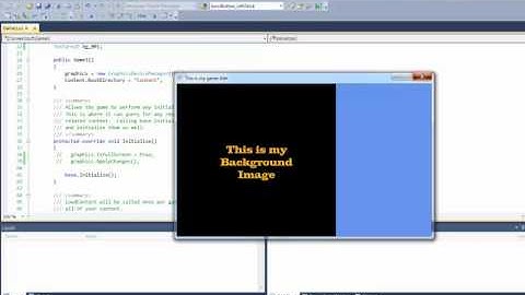XNA Course I Ch 07 04 Scaling Backgrounds to the Full Screen