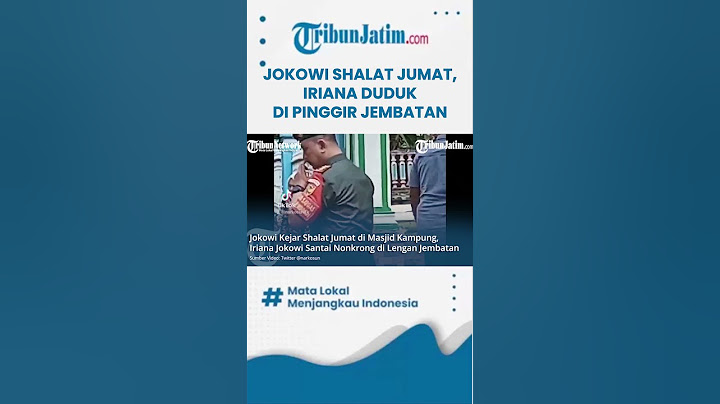 #shorts TUNGGU JOKOWI SHALAT JUMAT, Iriana Santai Duduk di Lengan Jembatan di Bengkulu