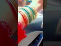Chura Ke Dil Mera 💚 Green Stone Chudi Set ✨ Cute Bangles Collection 💫 Viral Shorts #shorts