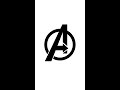 Cara menggambar logo the avengers  how to draw the avengers logo