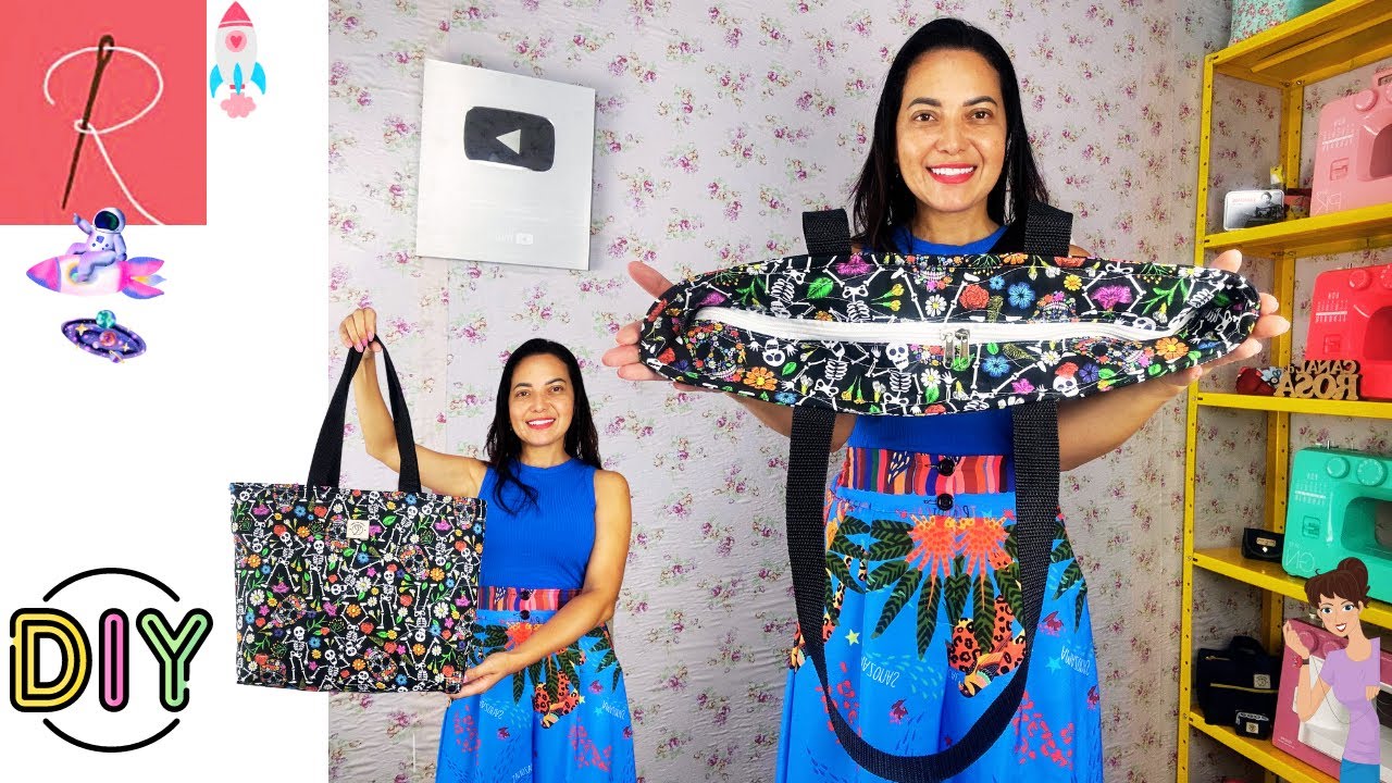 A MAIS VENDIDA DO ATELIÊ 🌟 BOLSA COM ZÍPER EMBUTIDO 🌟COSTURA CRIATIVA