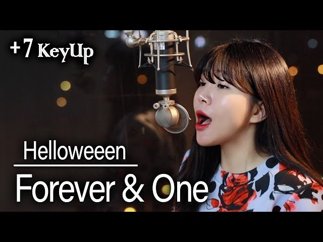 (+7 key up) Forever&one - Helloween cover | Bubble Dia class=