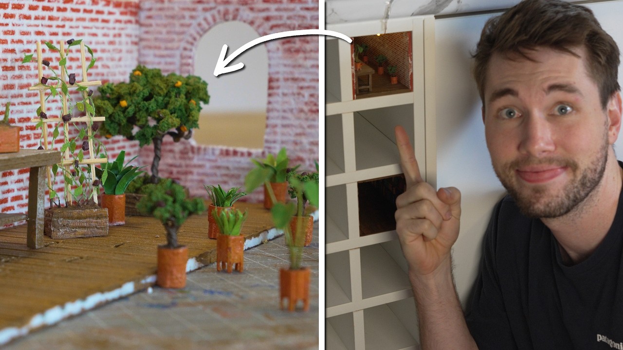 Turning a hole in my kitchen into a miniature secret garden! - YouTube