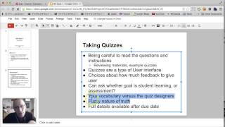 HCI Quiz 1 Hints and Tips: April 2013