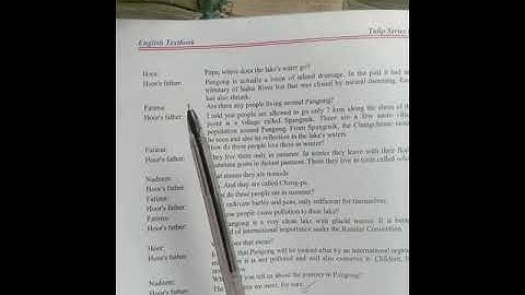 Class 5th. Subject English Topic (Pangong TSO ) Reading  Date 28/07/2021