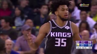 Marvin Bagley Scores 28 Pts \& 14 Reb Against Warriors | Kings vs. Warriors Highlights | 2.21.2019