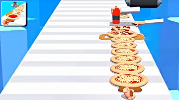 Pizza Stack 3D - All Levels Trailer Gameplay Android, iOS ( 1-2)