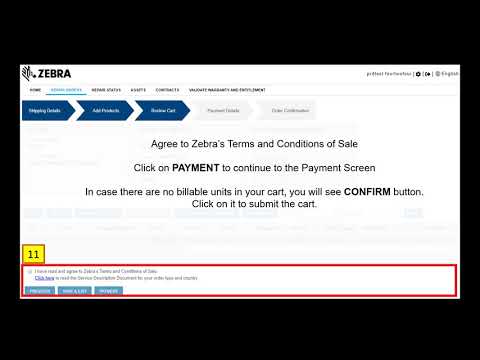 Zebra Repair Order Portal User Guide - Order Creation