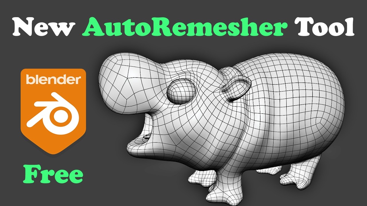 Free AutoRemesher Tool Cuts Out the Worst Part of 3D Modeling