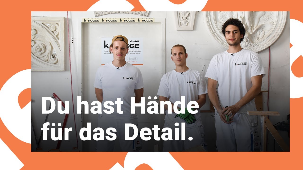 New Stuckateur*in im deutschen Baugewerbe | Ausbildung in 360°| Dein erster Tag