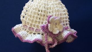 Móc mũ mùa hè      CROCHET SUMMER HAT