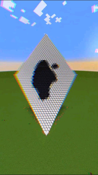 *2 Membuat Apple Logo - Making Satisfying Falling Art #minecraft #music #remix #shorts #gaming