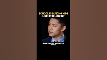 Why School Makes You LESS Intelligent | Life Lesson | TEDx Speech