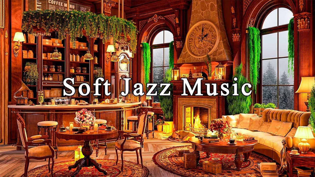 Soft Jazz Music for Study Work Focus Cozy Coffee Shop Ambience  Relaxing Jazz Instrumental Music