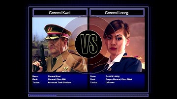 C&C Generals: Zero Hour - Challenge - Tank VS Final - General Kwai VS General Leang