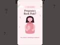 Pregnancy Back Pain? The Real Reason Might Surprise You🤰#pregnancybackpain #shorts