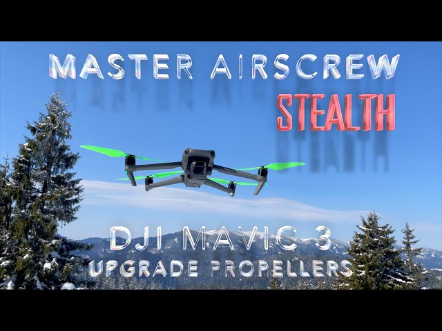 DJI Mavic 3 STEALTH Propellers - x4 GREEN - Master Airscrew