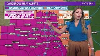 DFW weather: Dangerous heat alerts in place as record-high temps hit area