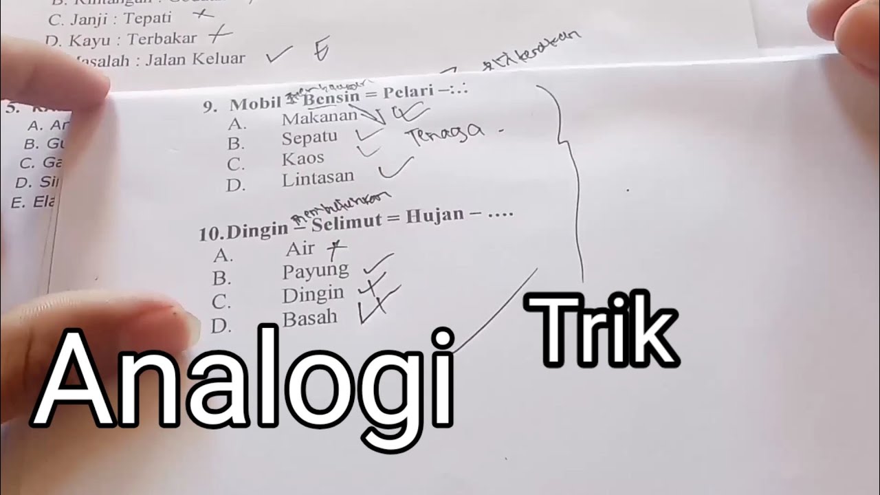 Psikotes Trik Soal Padanan Kata [Analogi] Untuk Persiapan Kerja Dan Tes TNI/POLRI